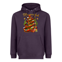 Plum Christmas Feliz Navidad Heavyweight Hoodie - NancyCooperArtShop
