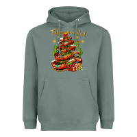 Sage Christmas Feliz Navidad Heavyweight Hoodie - NancyCooperArtShop