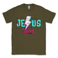 Army Green jesus saves Classic Tee - JahusDesignShop