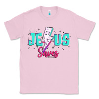 Bubblegum Pink jesus saves Classic Tee - JahusDesignShop