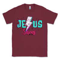 Burgundy jesus saves Classic Tee - JahusDesignShop