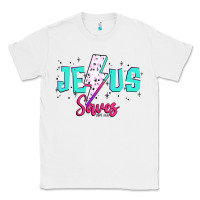 White jesus saves Classic Tee - JahusDesignShop