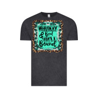 Vintage Black whiskey bent hell bound Vintage Tee - AdoDesignShop