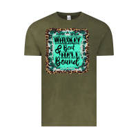 Vintage Olive whiskey bent hell bound Vintage Tee - AdoDesignShop