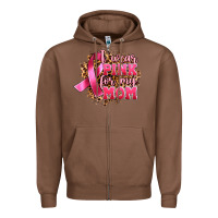 Chestnut i wear pink for my mom Zipper Hoodie - Artiststas