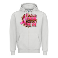 Dove Grey i wear pink for my mom Zipper Hoodie - Artiststas