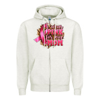 Oatmeal Heather i wear pink for my mom Zipper Hoodie - Artiststas