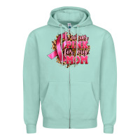 Seafoam i wear pink for my mom Zipper Hoodie - Artiststas