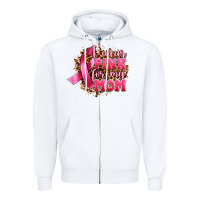 White i wear pink for my mom Zipper Hoodie - Artiststas