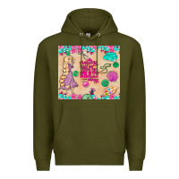 Army Green sewing crafting each day keeps the crazy away Premium Hoodie - TumblerDesignByShophia