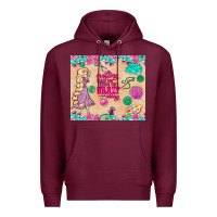 Burgundy sewing crafting each day keeps the crazy away Premium Hoodie - TumblerDesignByShophia