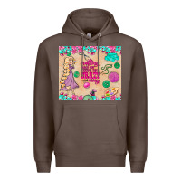 Coffee sewing crafting each day keeps the crazy away Premium Hoodie - TumblerDesignByShophia