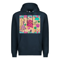 Navy sewing crafting each day keeps the crazy away Premium Hoodie - TumblerDesignByShophia