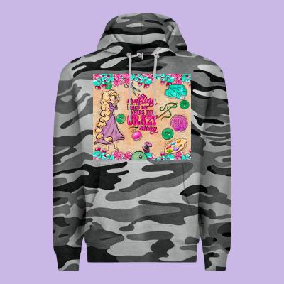 Sewing Crafting Each Day Keeps The Crazy Away Premium Hoodie Designed By Tumblerdesignbyshophia