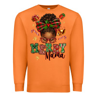 Carrot merry mama afro messy bun Premium Sweatshirt - texasbilliewilder