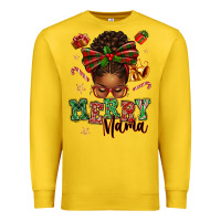 Lemon merry mama afro messy bun Premium Sweatshirt - texasbilliewilder
