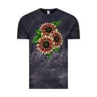 Cloud Black strawberry blonde sunflower Vintage Tee - LillyAllenDesigns