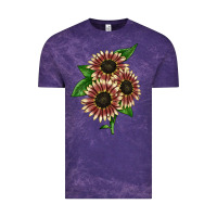 Cloud Purple strawberry blonde sunflower Vintage Tee - LillyAllenDesigns