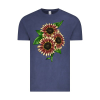 Vintage Denim strawberry blonde sunflower Vintage Tee - LillyAllenDesigns