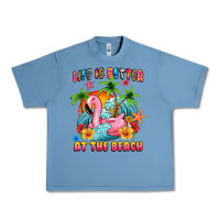 Pebble Blue life is better at the beach Urban Heavy Tee - MaliasSmallBusiness