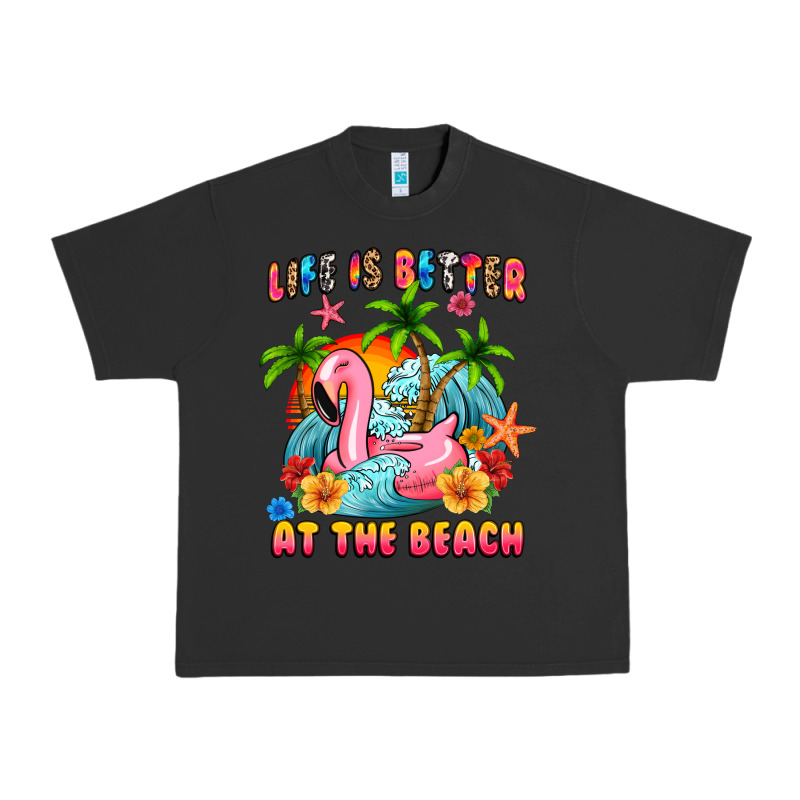 Life Is Better At The Beach Urban Heavy Tee by MaliasSmallBusiness | Teevron
