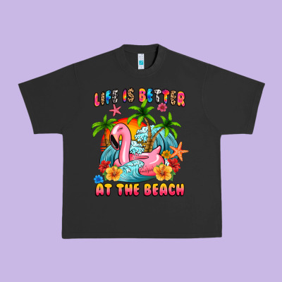 Life Is Better At The Beach Urban Heavy Tee Designed By Maliassmallbusiness