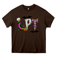 Chocolate Brown lpt Heavy Core Tee - CowhideDigitalArt
