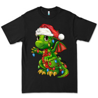 Black Christmas Cute Dragon Premium Tee - FaDigitalArtStudio