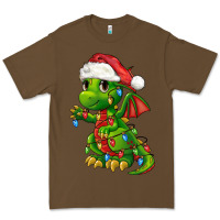 Cacao Christmas Cute Dragon Premium Tee - FaDigitalArtStudio