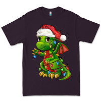 Plum Christmas Cute Dragon Premium Tee - FaDigitalArtStudio