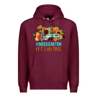 Burgundy kindergarten let's do this Premium Hoodie - JahusDesignShop