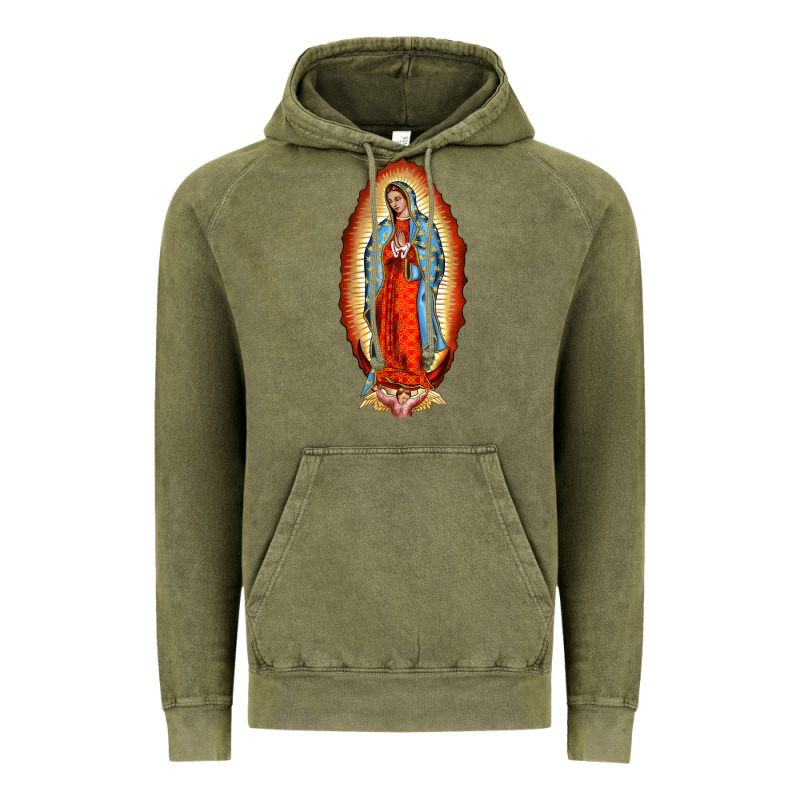 Our New Lady Of Guadalupe Vintage Hoodie by BarkalooDesign | Teevron