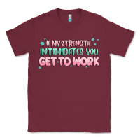 Burgundy get to work Classic Tee - MaliasSmallBusiness