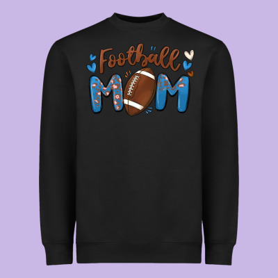 Football Mom Heavyweight Sweatshirt Designed By Maliassmallbusiness