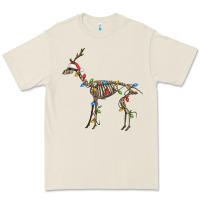 Bone christmas deer skeleton Premium Tee - FaDigitalArtStudio