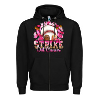 Black strike out cancer baseball Zipper Hoodie - Artiststas