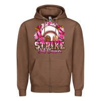 Chestnut strike out cancer baseball Zipper Hoodie - Artiststas
