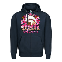 Navy strike out cancer baseball Zipper Hoodie - Artiststas