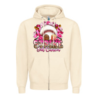 Sandshell strike out cancer baseball Zipper Hoodie - Artiststas