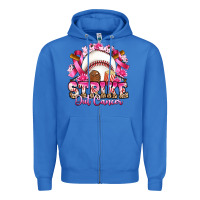 True Royal strike out cancer baseball Zipper Hoodie - Artiststas