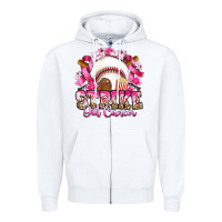 White strike out cancer baseball Zipper Hoodie - Artiststas