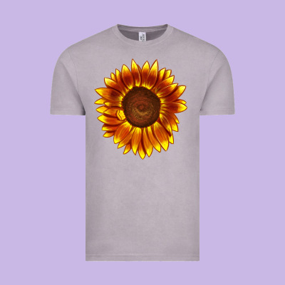 Tiger Eyes Sunflower Vintage Tee Designed By Lillyallendesigns