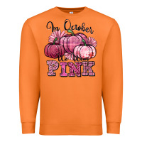 Carrot in october we wear pink pumpkin Premium Sweatshirt - texasbilliewilder