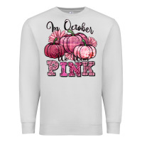 Dove Grey in october we wear pink pumpkin Premium Sweatshirt - texasbilliewilder