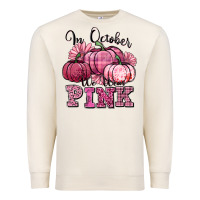 Sandshell in october we wear pink pumpkin Premium Sweatshirt - texasbilliewilder