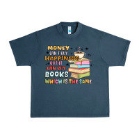 Midnight Navy money can't buy happiness but it can buy books Urban Heavy Tee - MaliasSmallBusiness