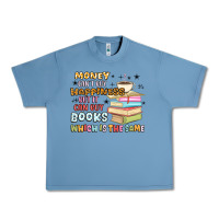 Pebble Blue money can't buy happiness but it can buy books Urban Heavy Tee - MaliasSmallBusiness