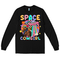 Black space cowgirl Long Sleeve Tee - MaliasSmallBusiness