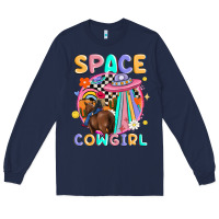 Navy space cowgirl Long Sleeve Tee - MaliasSmallBusiness