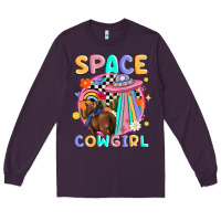Plum space cowgirl Long Sleeve Tee - MaliasSmallBusiness